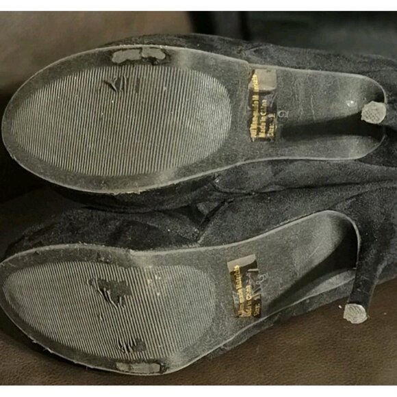 Charolette Russe Tall Knee High Faux Suede Boots Women's Size 9 - Picture 5 of 6